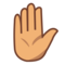 Raised Hand - Medium emoji on Emojidex